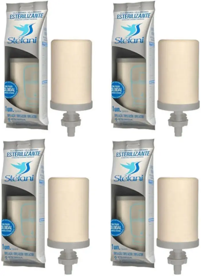 Vela para Filtro de Barro Stefani Original Tripla Ação 04 unidades