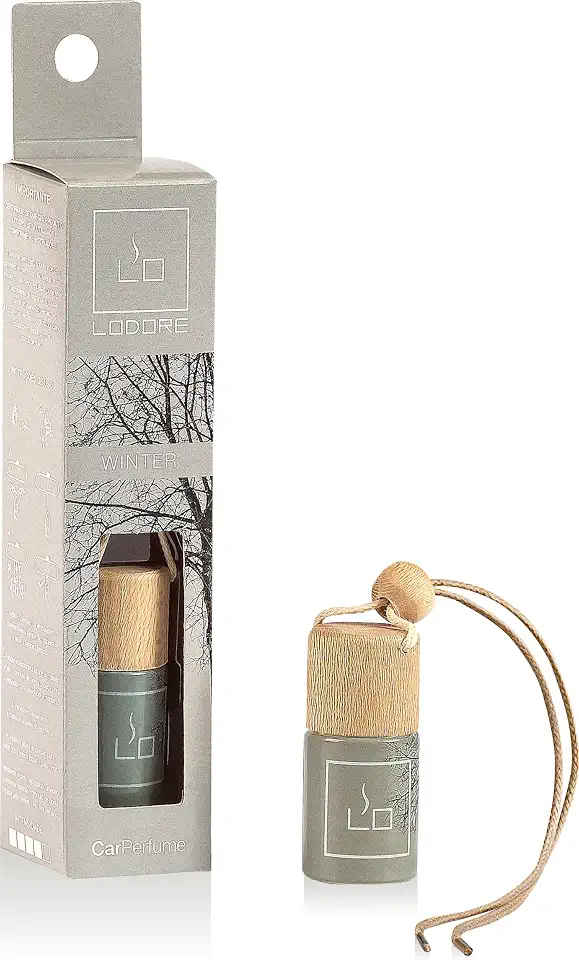 Perfume Automotivo Lodore Car – Cheirinho Duradouro e Refrescante para Carro, Aroma Marcante, Ideal para Todos os Tipos de Veículos, Perfeito para Deixar Seu Carro Sempre Perfumado (Winter)