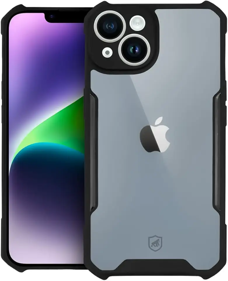 Gshield | Capa Case Capinha Dual Shock X para iPhone (Transparente, iPhone 14)