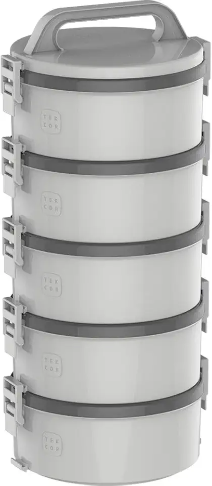 Soprano, 9003133312, Conjunto 5 Marmitas Térmica Plástica Termopratos 1.5L Tekcor