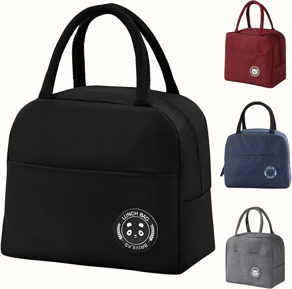 Lancheira Térmica Impermeável – Bolsa Térmica Reutilizável para Marmita, Mantém Alimentos Quentes e Frios, Ideal para Trabalho, Academia e Passeios