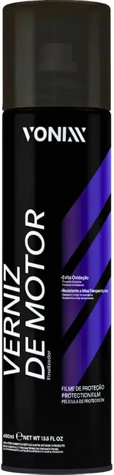 Produto para proteger e dar brilho em Motor Automotivo em Geral Verniz de motor 400 ml Vonixx