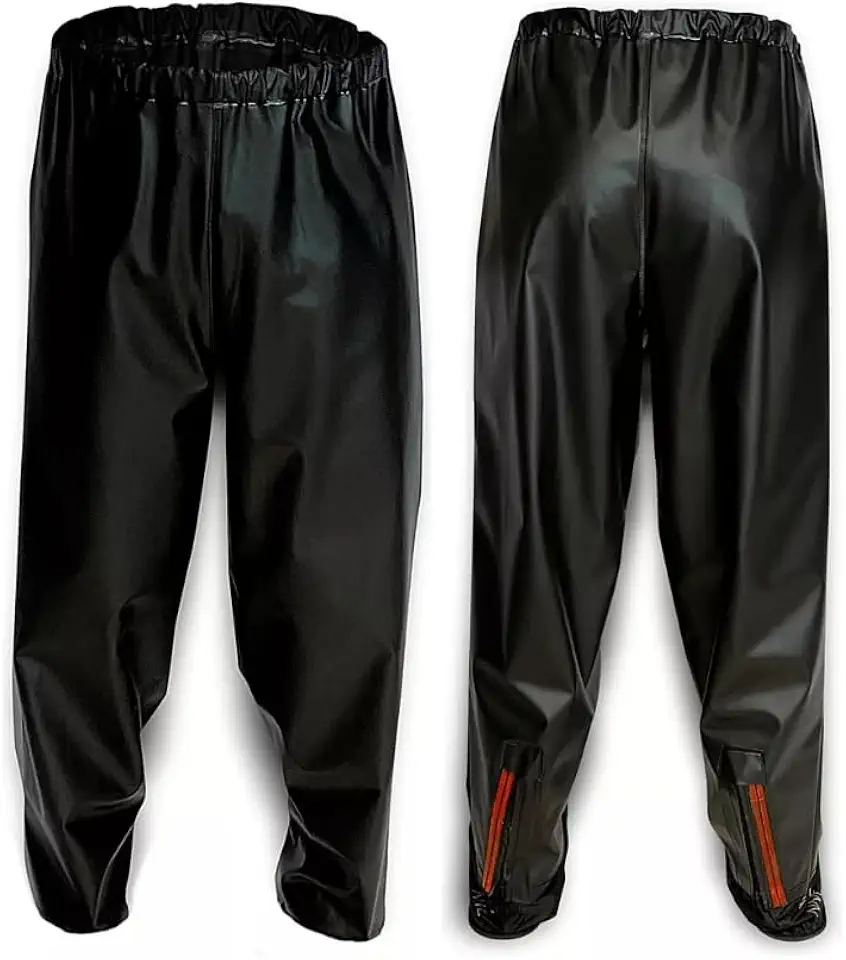 Calça De Chuva Avulsa Motoqueiro Impermeável Combat Pvc Nave