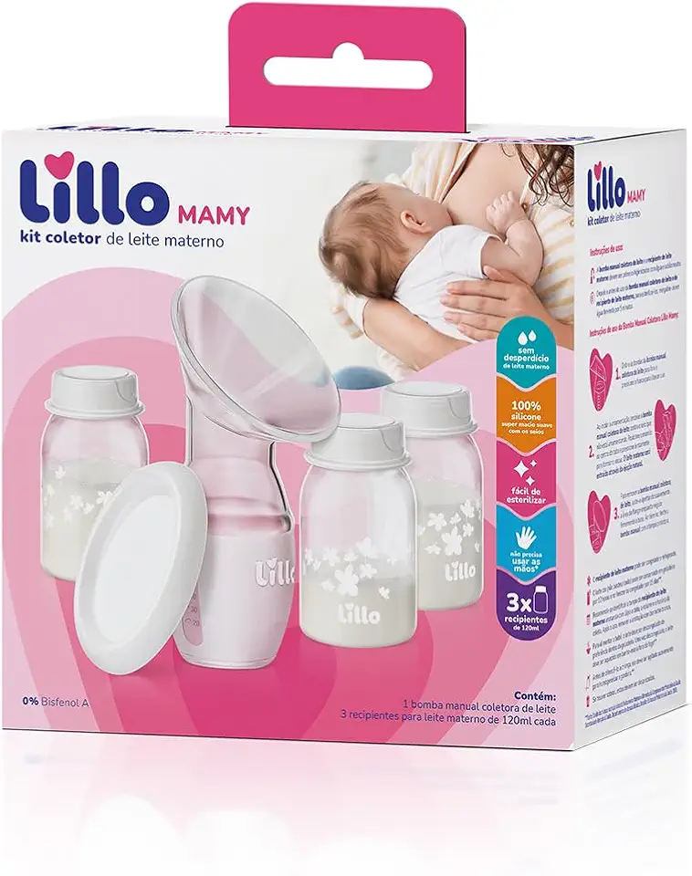 KIT COLETOR DE LEITE MATERNO LILLO MAMY