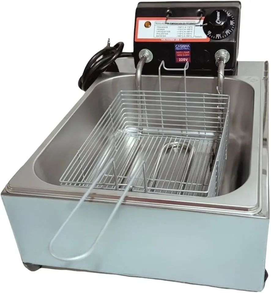 Fritadeira Elétrica Industrial Cuba 5L Antichamas 110v