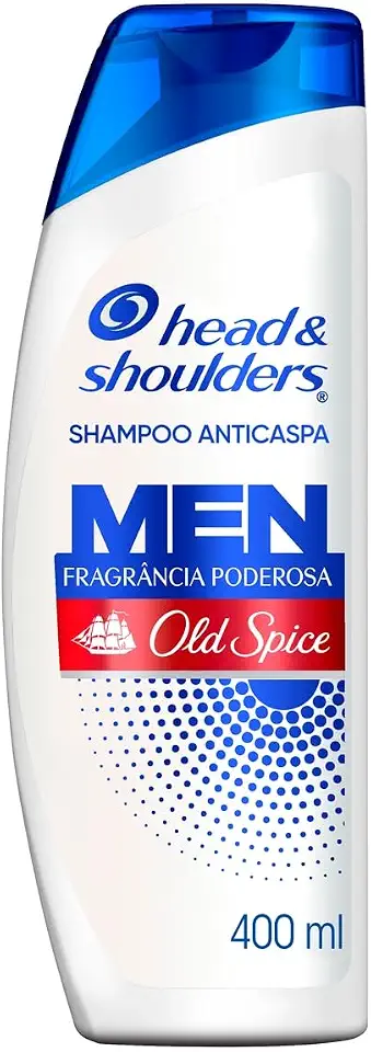 Head & shoulders & Shampoo Anticaspa Masculino com Old Spice Para Cabelo Oleoso 400 Ml, &