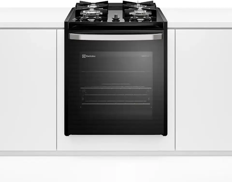 Fogão de Embutir 4 bocas Electrolux Preto Experience com Mesa de Vidro, PerfectCook e VaporBake (FE4BP) Bivolt