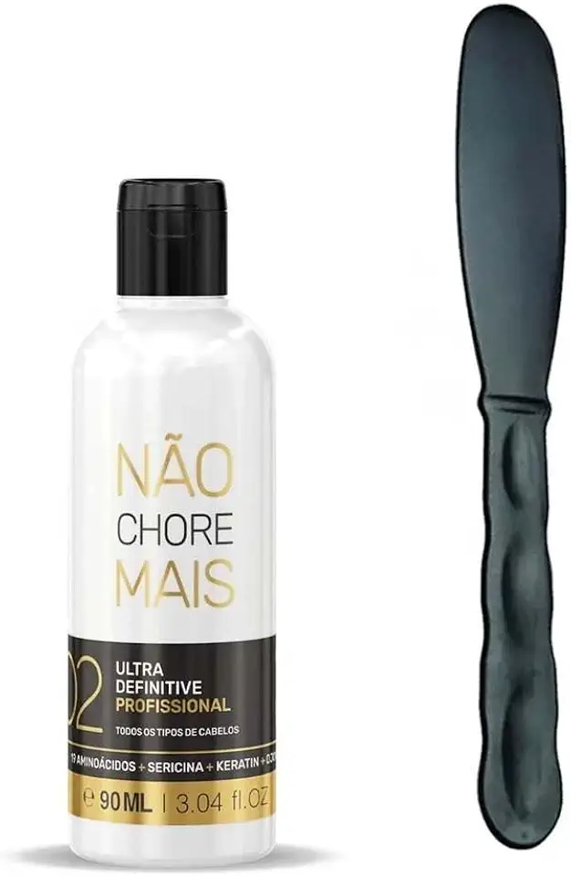 Escova Progressiva Borabella N#ão Chore Mais - Alisamento Potente, Brilho Espelhado, 90ml - Baixo Odor e F#órmula Suave para Cabelos Lisos e Macios