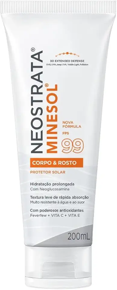 Neostrata Protetor Solar Corpo e Rosto Antioxidante FPS 99, 200ml