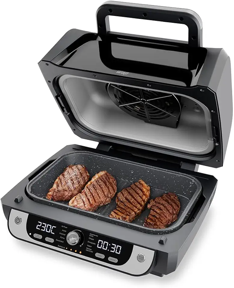 WAP Fritadeira Elétrica Air Fryer Barbecue Digital 12 em 1, 10 Litros, 4 Níveis de Temperatura, Antiaderente, 1800W 127V