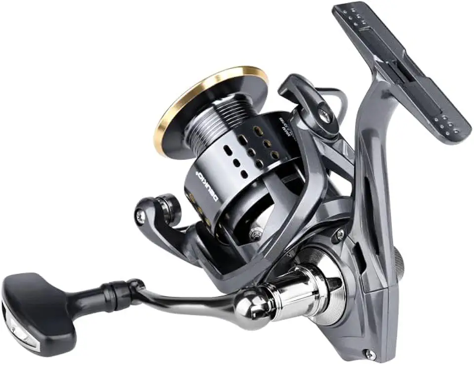Molinete para Pesca Marinha Sem Folga - Ultra Leve com Estrutura Metálica, 20kg Arrasto Suave Carretilha para Pesca, Anti-Corrosão - Molinete Rotativo Resistente para Água Salgada