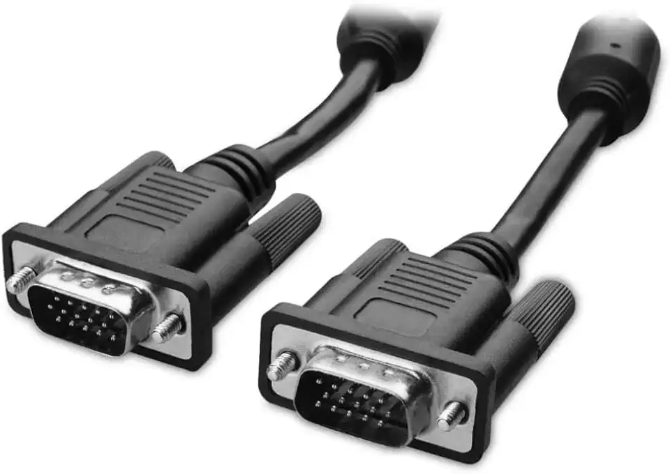 Cabo VGA com Filtro Anti Interferência, 2 Metros Preto Monitor e TV Alto Padrão Great Home