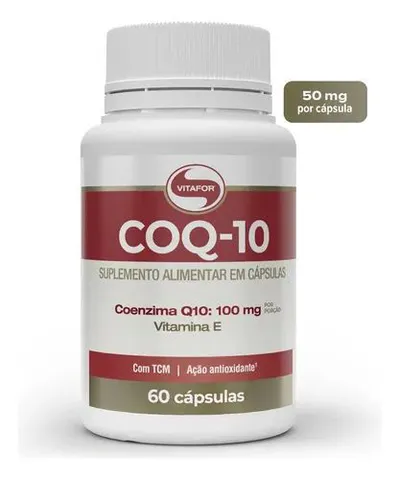 Coenzima Q10 Vitafor em cápsula Sem sabor