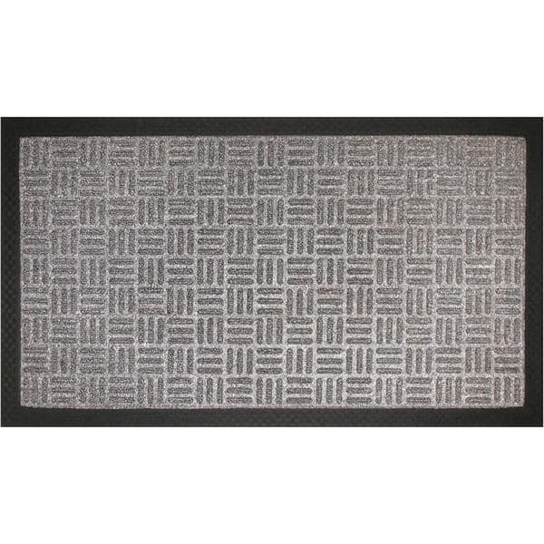 Tapete capacho Fenice liso, 69 x 39cm, Cinza, 0300720272, Uzoo PT 1 UN