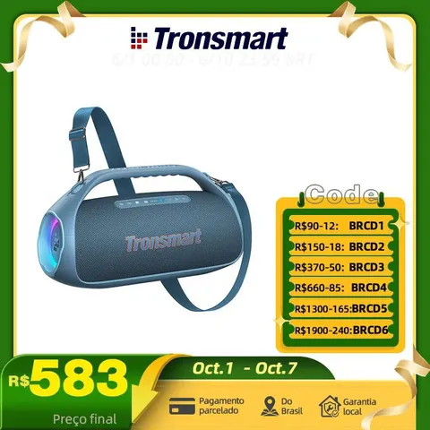 Caixa Som Tronsmart Bang 2 Bluetooth Portátil IPX6