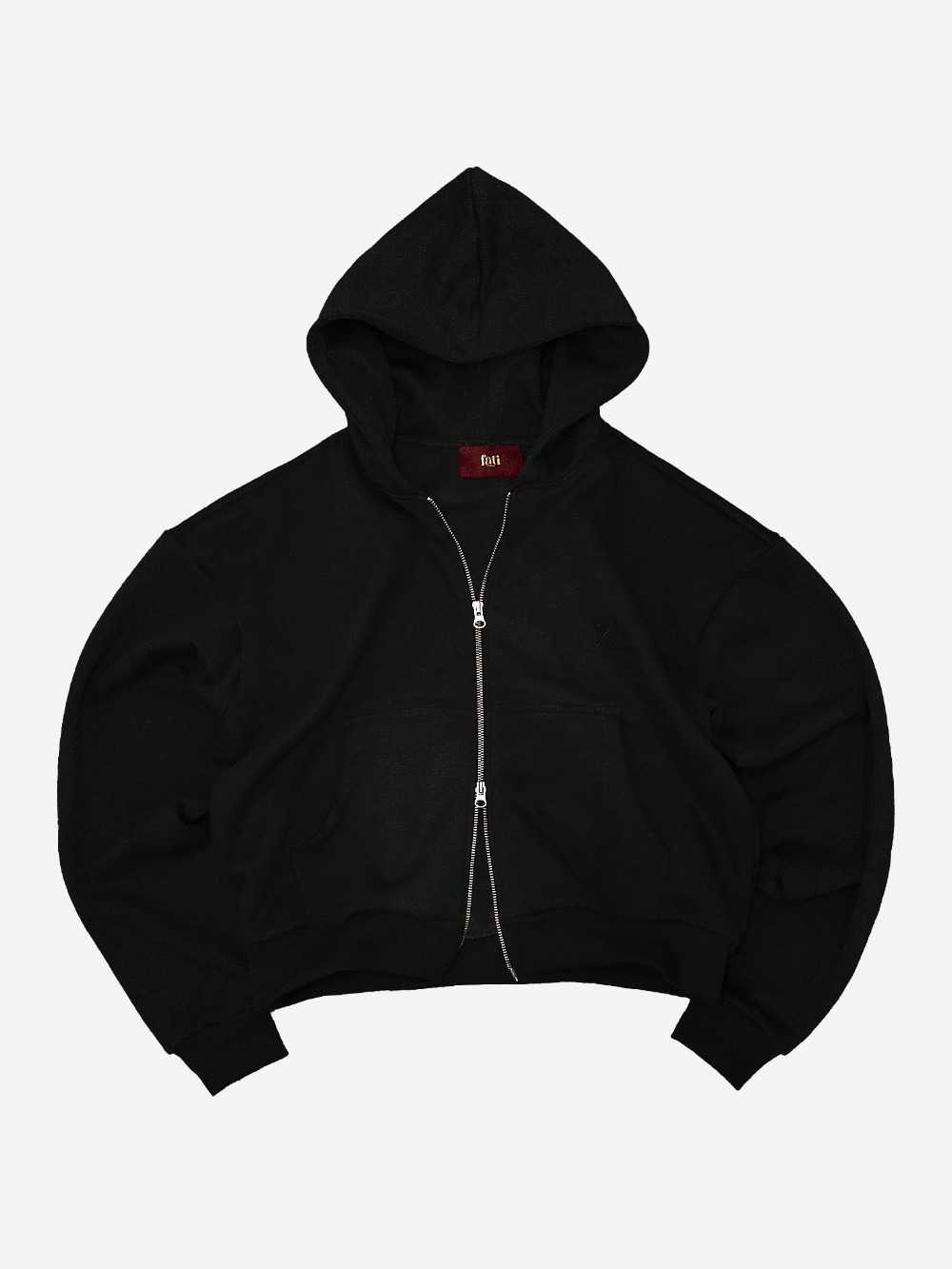 Moletom Fati Studios Perfect Double Zip Hoodie Black — P / M / G / XG, Novo
