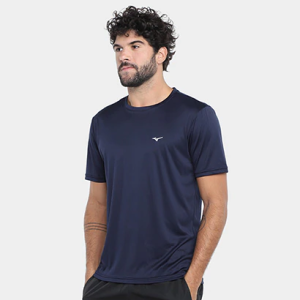 Camiseta Mizuno Run Spark 2 Masculina Azul