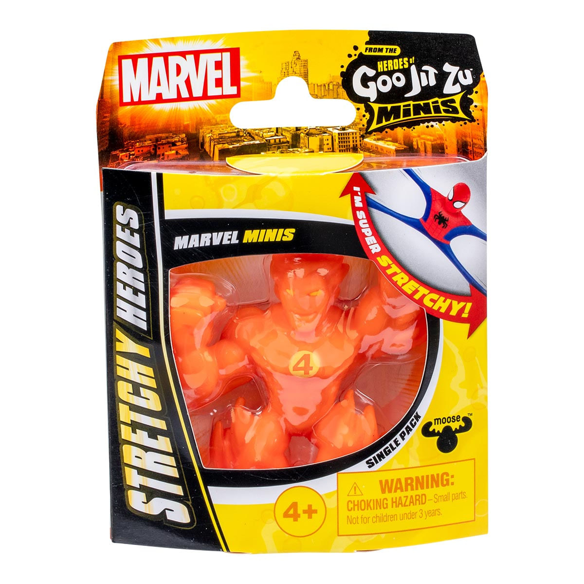 Mini Boneco Elástico Tocha Humana de 6cm - Goo Jit Zu