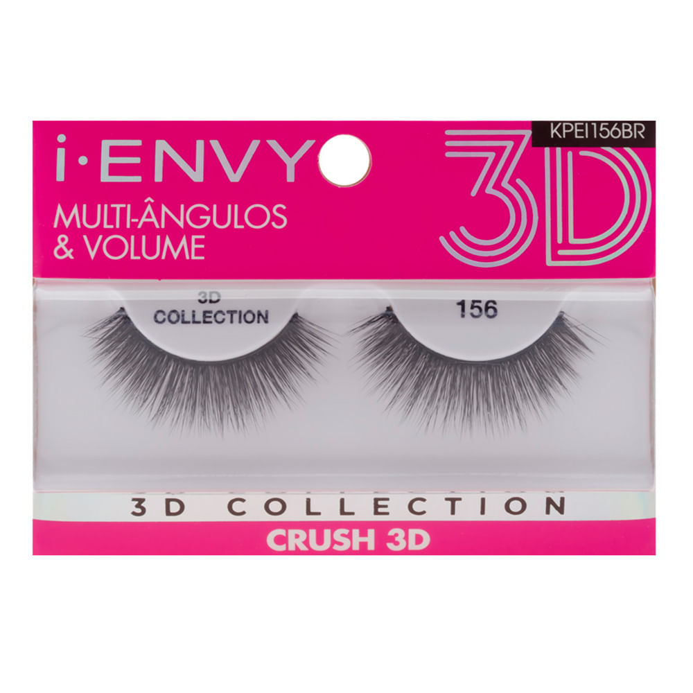Cílios Postiços Kiss NY I-Envy 3D Lash Collection — 156