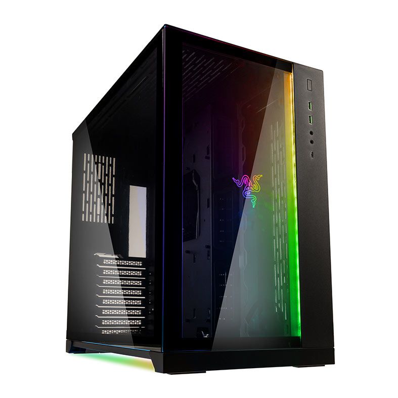 Gabinete Lian Li O11 Dynamic Preto Razer Edition Lateral/Frontal Vidro, O11DXRZ