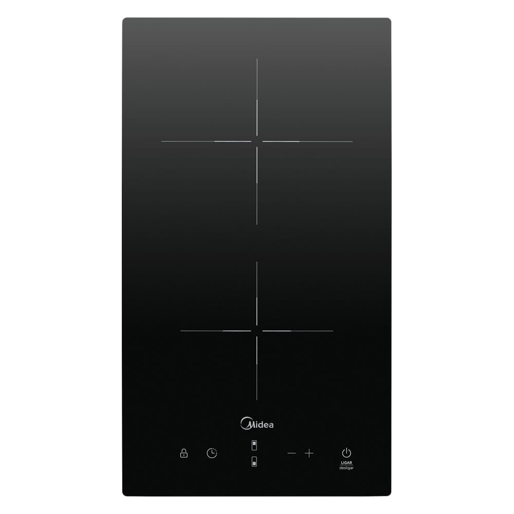 Cooktop 2 Bocas Elétrico Vitrocerâmico Midea 220