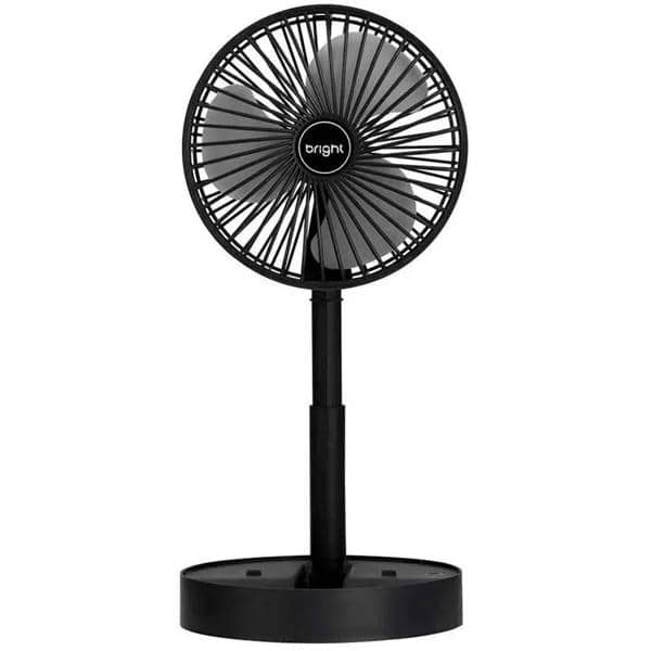 Ventilador portátil recarregável, Preto, VN003, Bright CX 1 UN