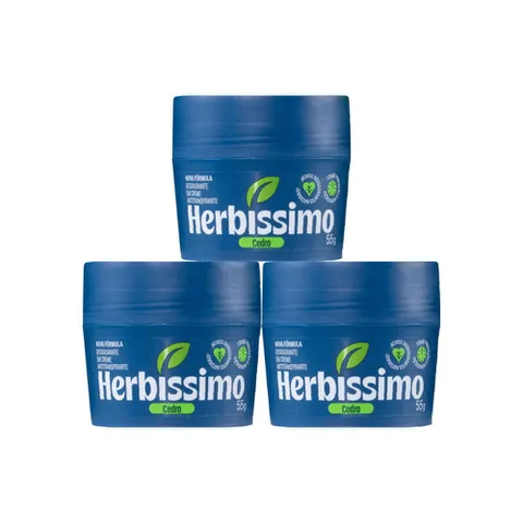 Kit Desodorante Creme Antitranspirante Cedro
