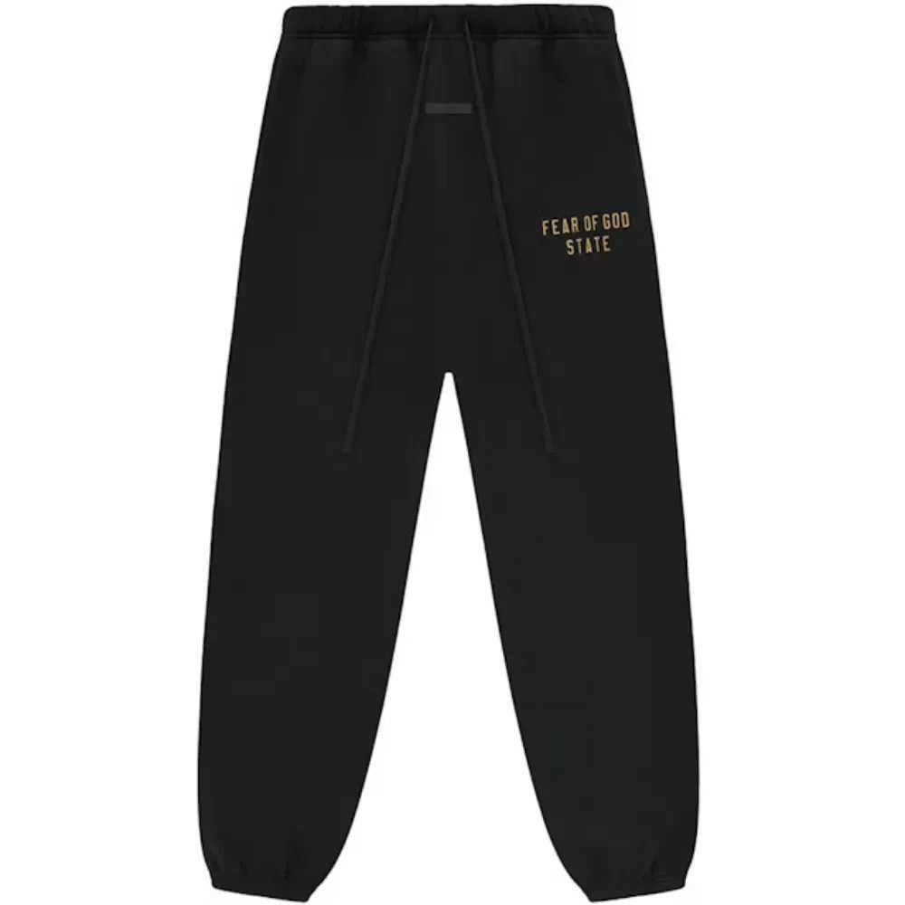Calça Fear of God Essentials Fleece Essential Black — PP / P / M / G / XG, Novo