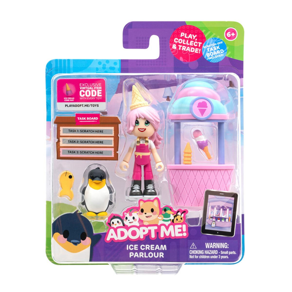 2 Bonecas Amigos E Pet - Sorveteria - Adopt Me