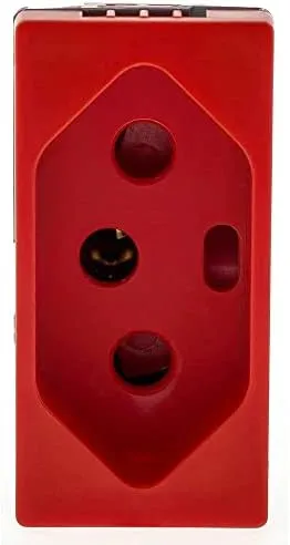 TOMADA DEDICADA 2P+T 20A 250V BPARAF 1M VERMELHA- PIAL