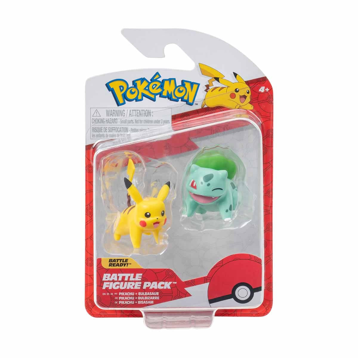 2 Bonecos De Batalha Pikachu E Bulbassauro - Pokémon