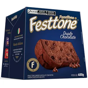 Panettone Duplo Chocolate 400g - Festtone