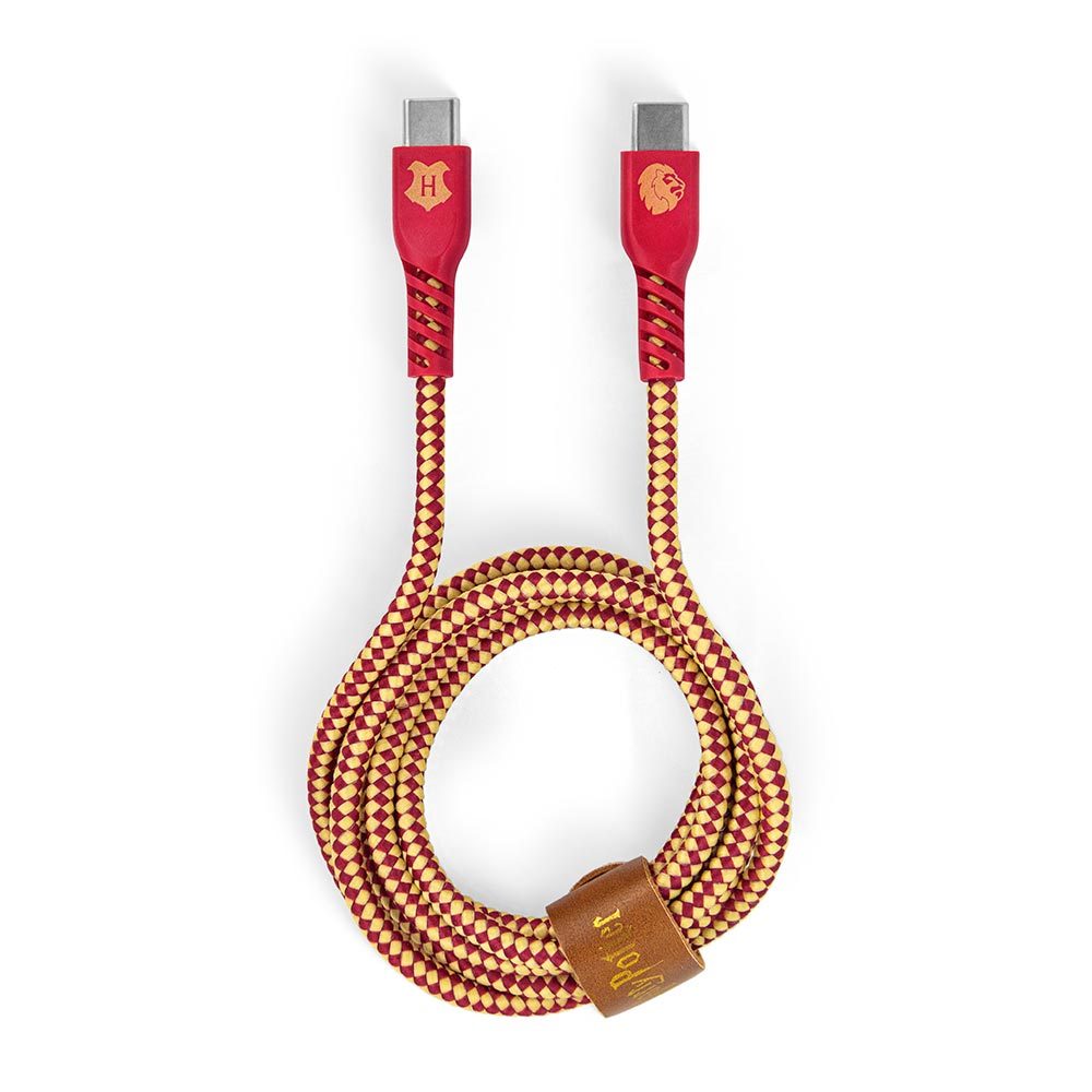 Cabo USB-C para USB-C Vermelho | Grifinória Harry Potter