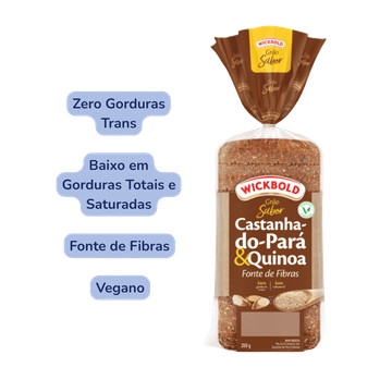 Wickbold Pão de Forma Castanha do Pará e Quinoa 400g