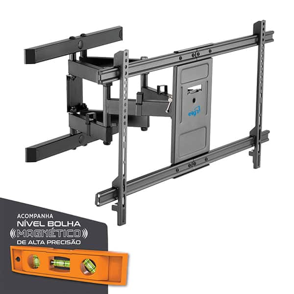 Suporte para TV Multiarticulado 50 a 90 Polegadas, A02V8N, Elg - CX 1 UN