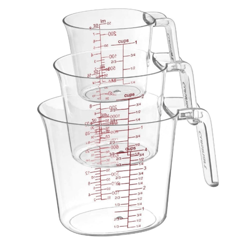Conjunto De Jarras Medidoras 3 Peças - Cuisinart