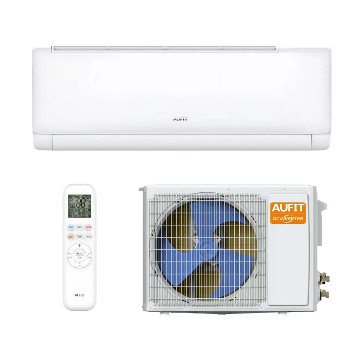 Ar Condicionado Split Hi Wall Inverter Aufit Connect 18.000 Btus Frio 220v R-32