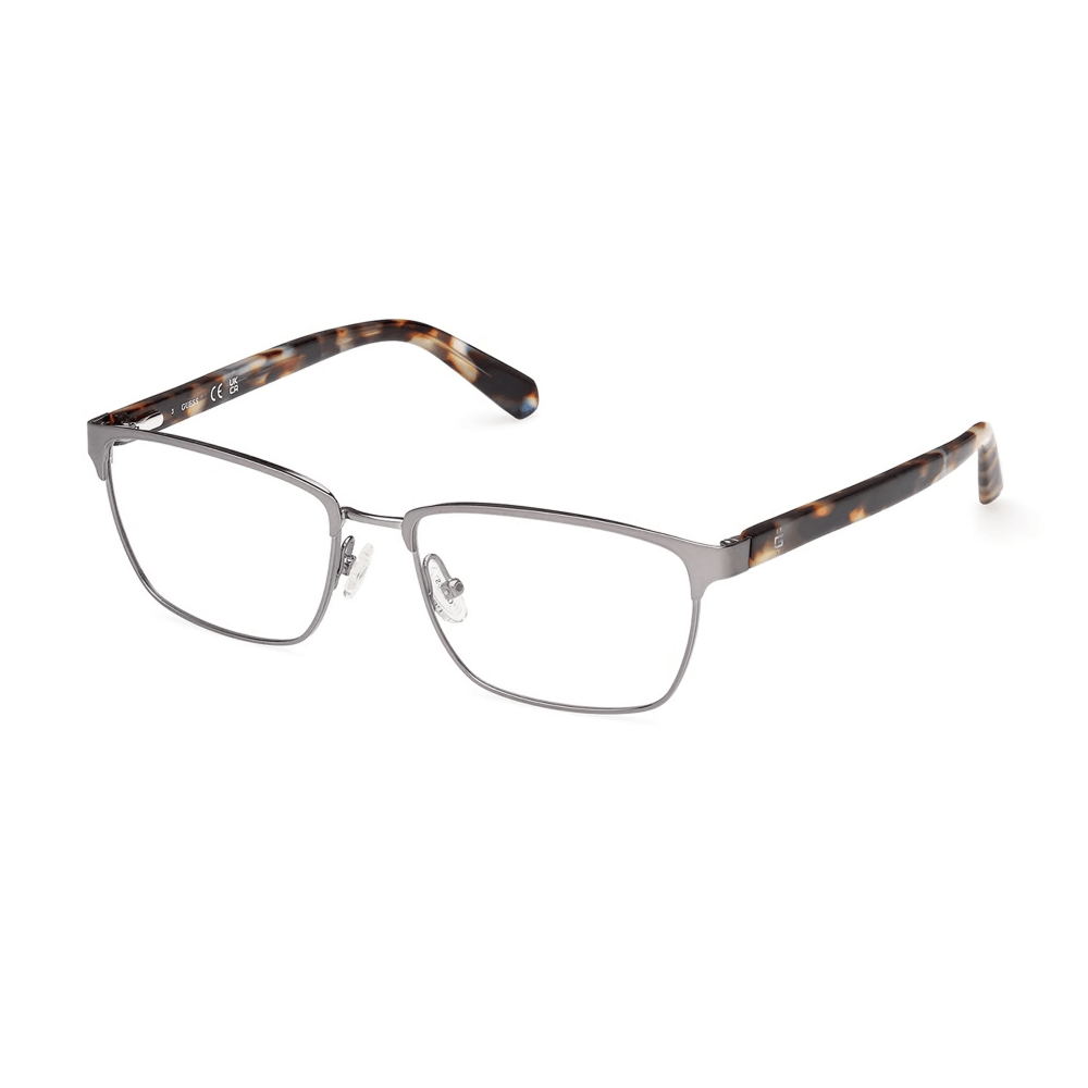 Armação para Óculos de Grau Masculina Guess GU50091 Prateado