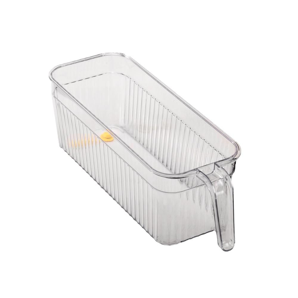 Suporte Geladeira 28x15cm Organizador com Alça Acrílico