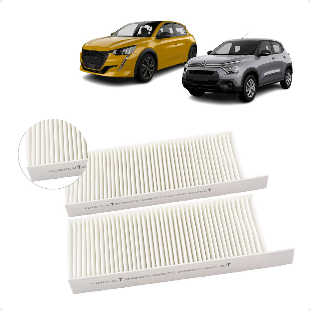 Filtro Do Ar Condicionado Citroen C3 1.0 6V Firefly Flex 2023 Em Diante Peugeot 208 1.0 6V Firefly Flex 2023 Em Diante