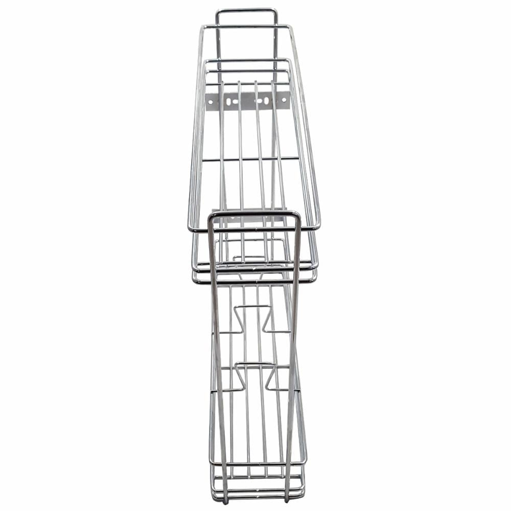 Foto 4 de Porta Temperos Óleo Lateral Armário Corrediças Aço Cromado