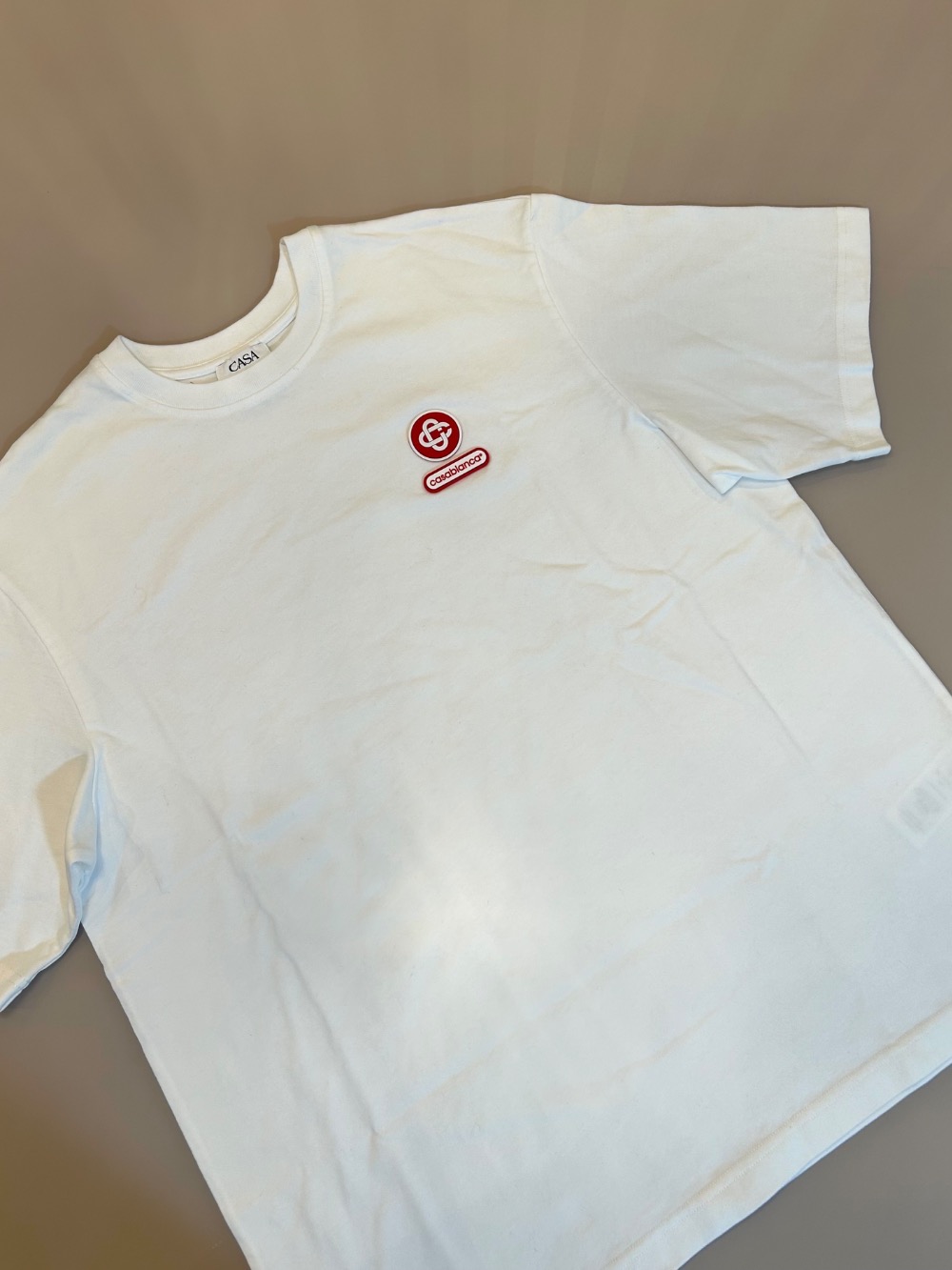 Camiseta Casablanca Logo Patch White — G, Novo