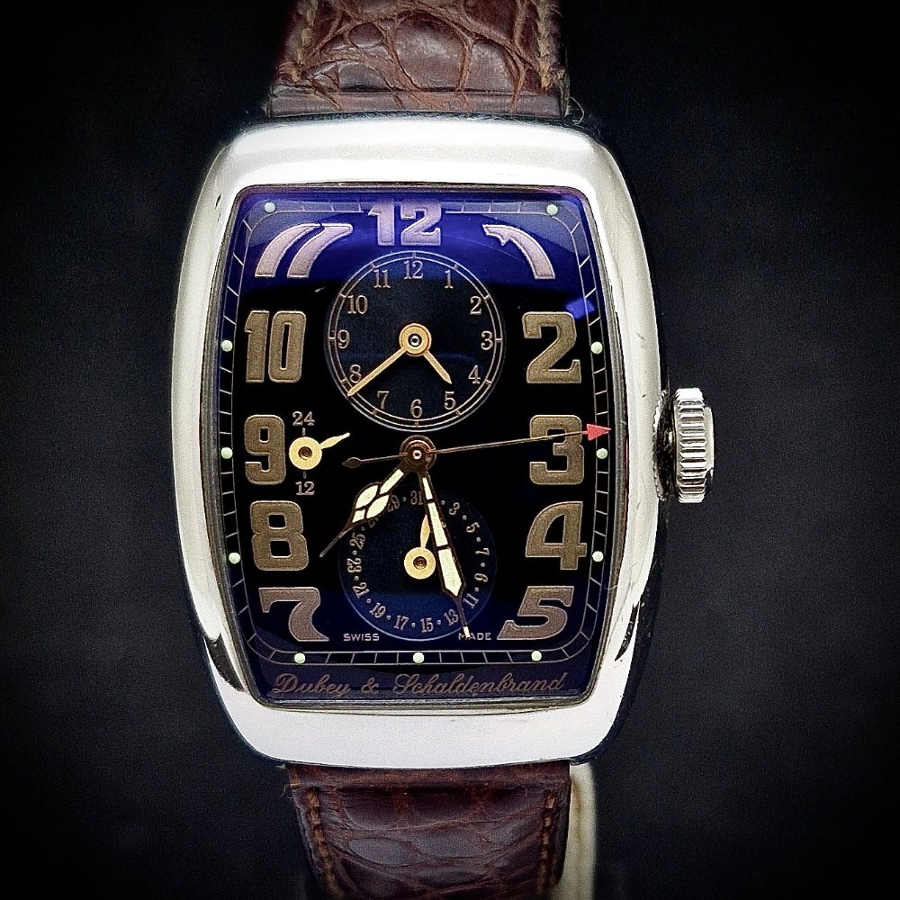 Relógio Dubey & Schaldenbrand Aerodyn Duo Steel Black 33mm — Único, Usado