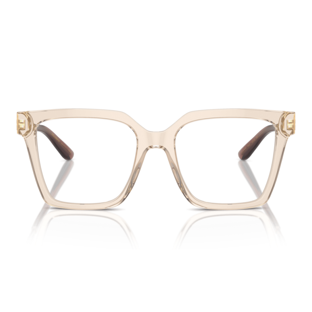Armação para Óculos de Grau Feminina Dolce & Gabbana DG3376B Marrom translúcido