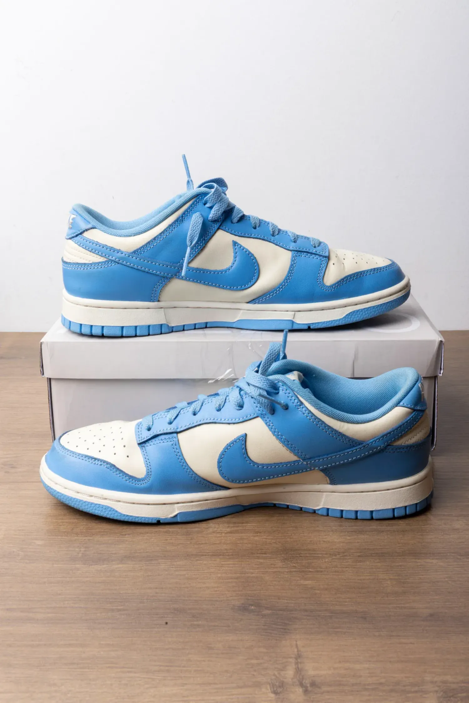 Foto 3 de Nike Dunk Low GS Silver Sail Light Photo Blue — 40, Usado