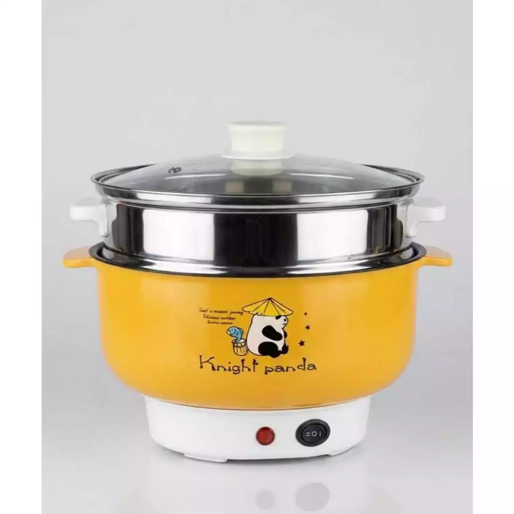 Panela elétrica multifuncional com cesto de cozimento a vapor