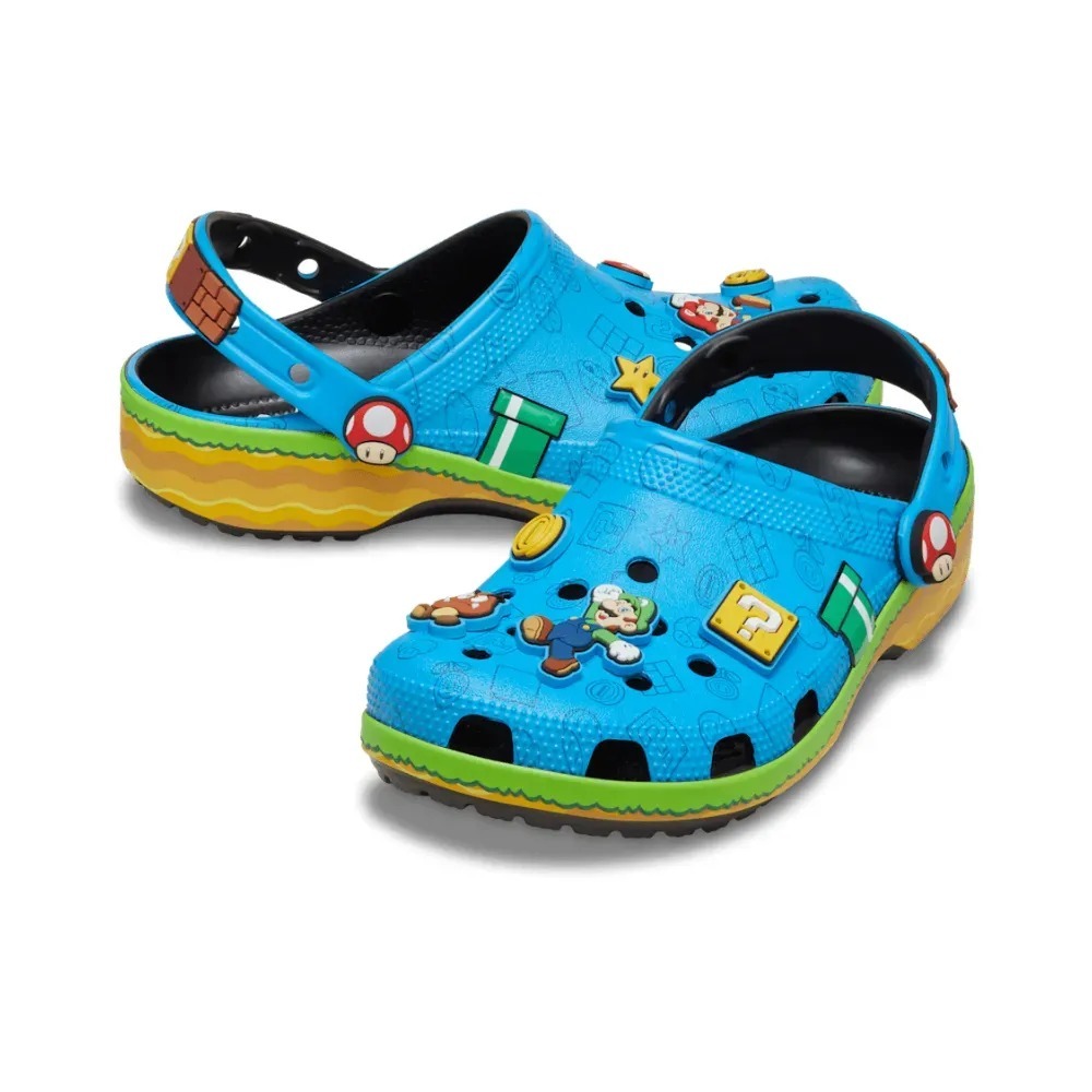 Super Mario x Crocs Classic Clog Blue — 39, Novo