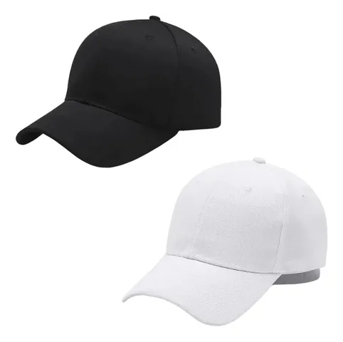 [R$ 10 cada] Kit 2 Bonés Liso Aba Curva Ajustável
