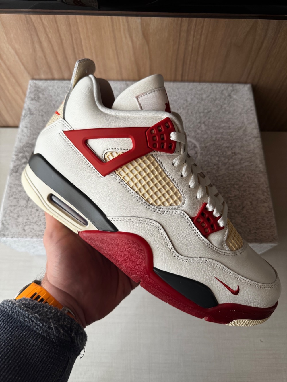 Nigel Sylvester x Air Jordan 4 Brick After Brick — 46, Novo