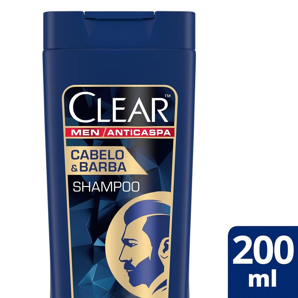 Shampoo Clear Men Anticaspa Cabelo & Barba 200ml